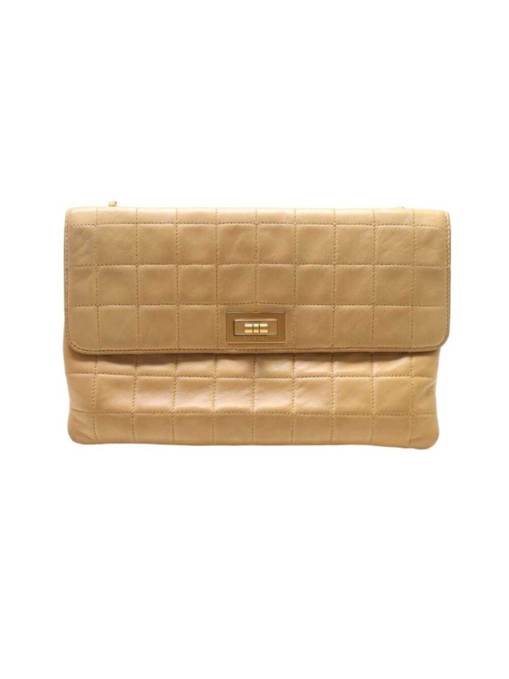 Chanel Choco Bar Lambskin Chain Shoulder Bag